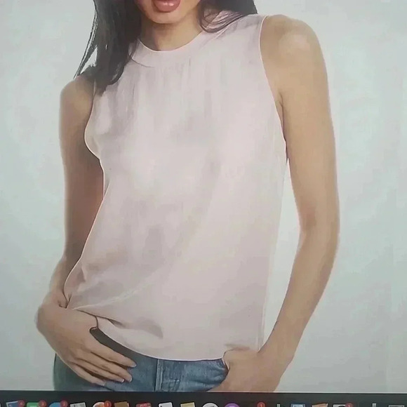 VINCE RIBBED CREWNECK SHELL - Picture 2 of 4